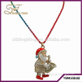 Rhinestone decorated santa claus pendant
